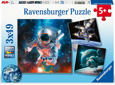 Ravensburger Palapelit Space Adventure 3x49