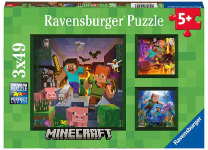 Ravensburger Palapelit Minecraft Biomes 3x49