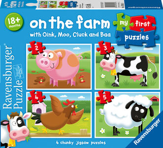 Ravensburger My First Puzzles On the Farm Palapelit 4-in-1