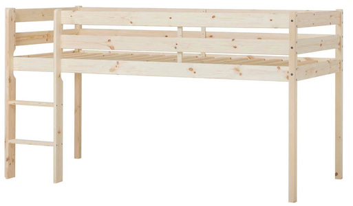Hoppekids ECO Comfort Puolikorkea Parvisänky 90x200 cm, Wood