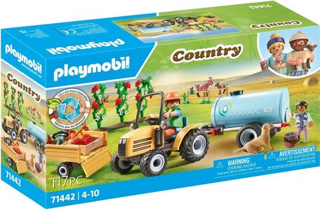 Playmobil 71442 Country Rakennussarja Perävaunullinen Traktori