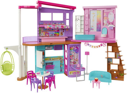 Barbie Malibu Loma-asunto + Huonekalut + Tarvikkeet