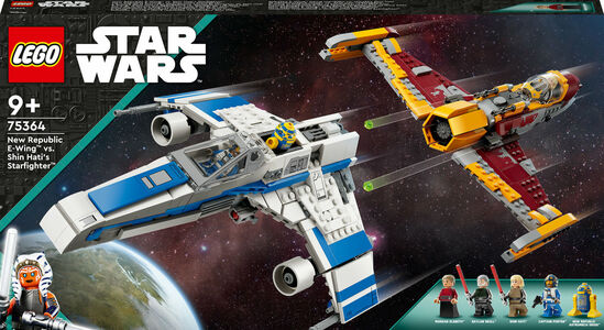 LEGO Star Wars 75364 Uuden Tasavallan E-wing vs. Shin Hatin tähtihävittäjä