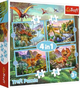 Trefl Palapeli Dinosaurukset 4-in-1