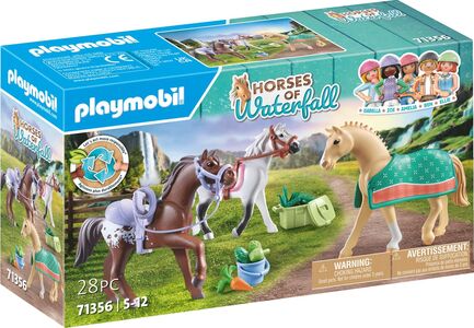 Playmobil Horses of Waterfall Kolme Hevosta + Satulat