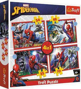 Trefl Disney Marvel Palapeli Spider-Man 4-in-1