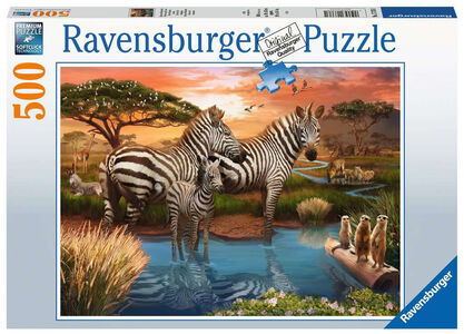 Ravensburger Zebras In Sunset Palapeli 500