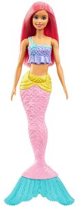 Barbie Dreamtopia Nukke Merenneito Pinkit Hiukset