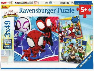 Ravensburger Marvel Spidey and His Amazing Friends Palapelit 3x49