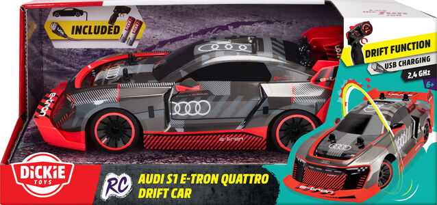 Dickie Toys Audi S1 E-Tron Quattro Drift Kauko-ohjattava Auto