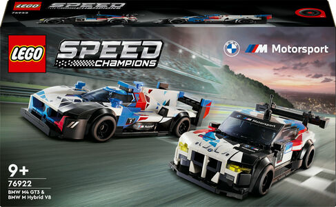 LEGO Speed Champions 76922 BMW M4 GT3‑ ja BMW M Hybrid V8 ‑kilpa-autot