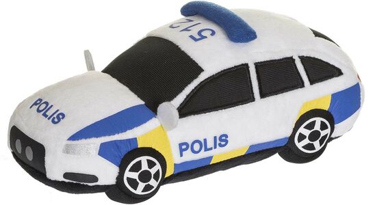 Teddykompaniet Pehmolelu Ruotsalainen Poliisiauto 23 Cm