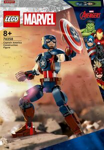 LEGO Super Heroes 76258 Rakennettava Captain America ‑Hahmo