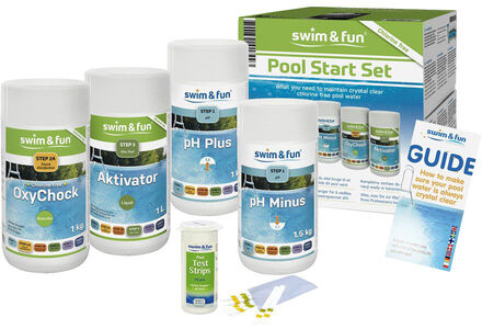 Swim & Fun Pool Start Set Chlorine-Free Puhtaanapitosetti