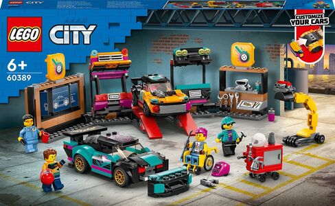 LEGO City Great Vehicles 60389 Autojen Tuunaustalli