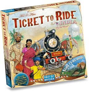Asmodee Ticket to Ride Map Collection India-Switzerland Lautapeli