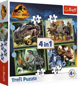 Trefl Jurassic World Palapelit 4-in-1