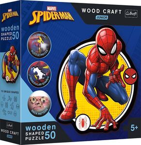 Trefl Wood Craft Junior Spider-Man Palapeli 50