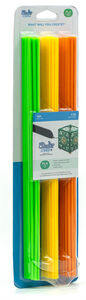 3Doodler Create+ PLA Citrus Glow Tikut 75-Pack, Vihreä/Keltainen/Oranssi