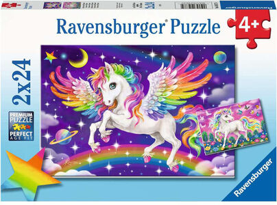 Ravensburger Palapelit Unicorn & Pegasus 2x24 Palat
