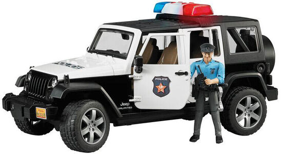 Bruder Jeep Wrangler Poliisiauto + Figuuri