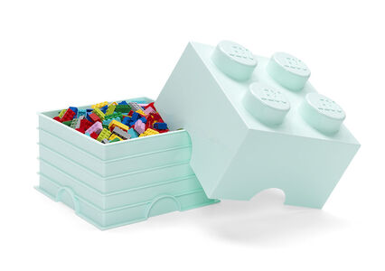 LEGO Säilytyslaatikko 4 Design Collection, Turkoosi