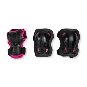 Rollerblade Suojasetti Junior 3-pack XS, Musta/Vaaleanpunainen
