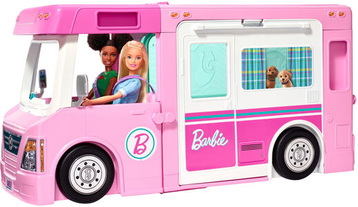 Barbie 3-In-1 Dream Camper Asuntoauto + Lisätarvikkeet