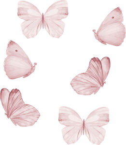 That's Mine Sisustustarra Butterfly 6-pack, Rose