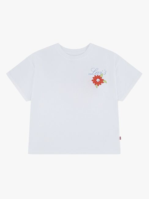 Levi's LVG Floral Oversized T-paita, Bright White