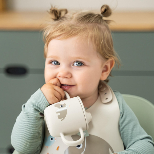 Done By Deer Celebration Silikoni Ruokalappu, Sand