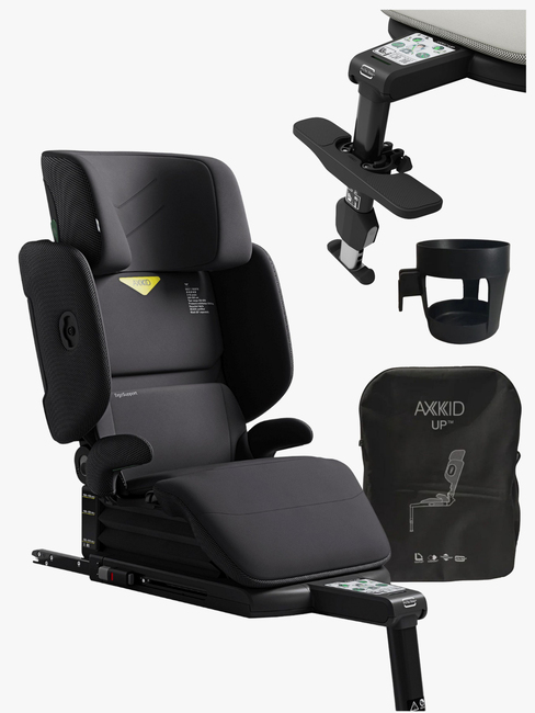 Axkid Up Turvavyöistuin + Lisätarvikkeet, Arctic Mist Grey