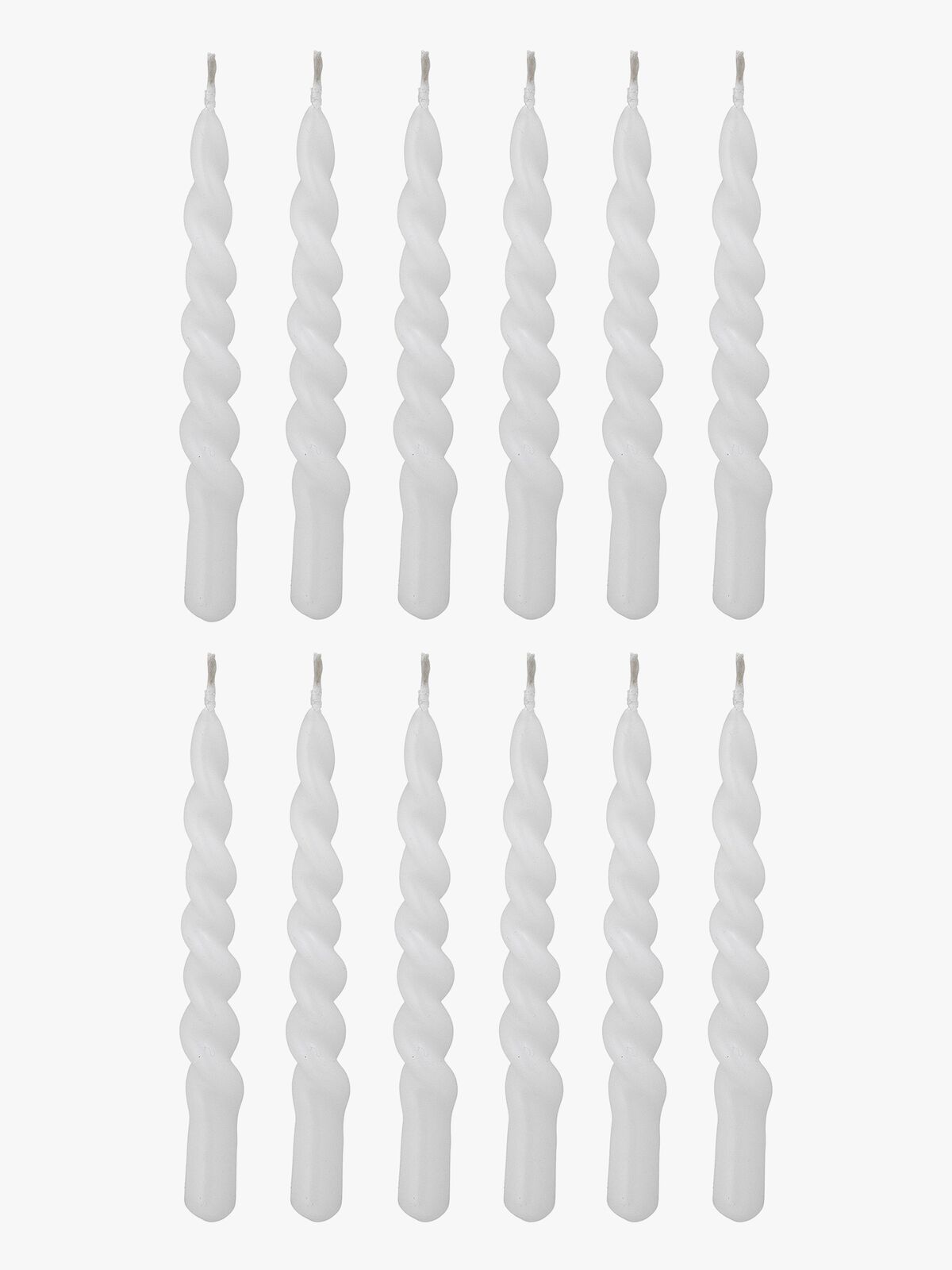 Bloomingville Twist Kynttilä Parafiini, Valkoinen