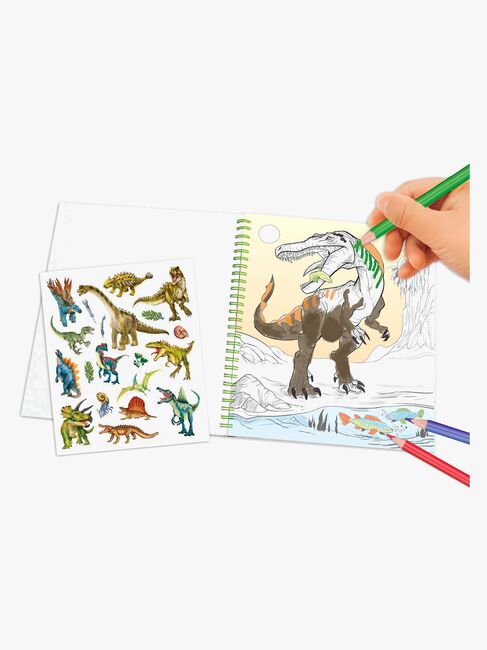 Dino World Värityskirja + Paljetti Silmä