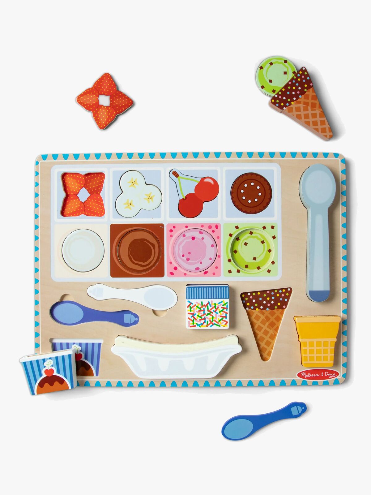 Melissa & Doug Magneettinen Palapeli & Leikkisetti Jäätelö 16