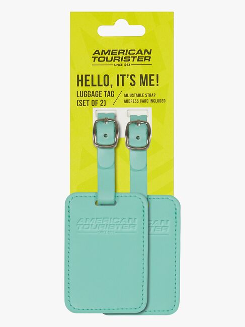 American Tourister Matkalaukun Nimilappu 2-pack, Jelly Mint