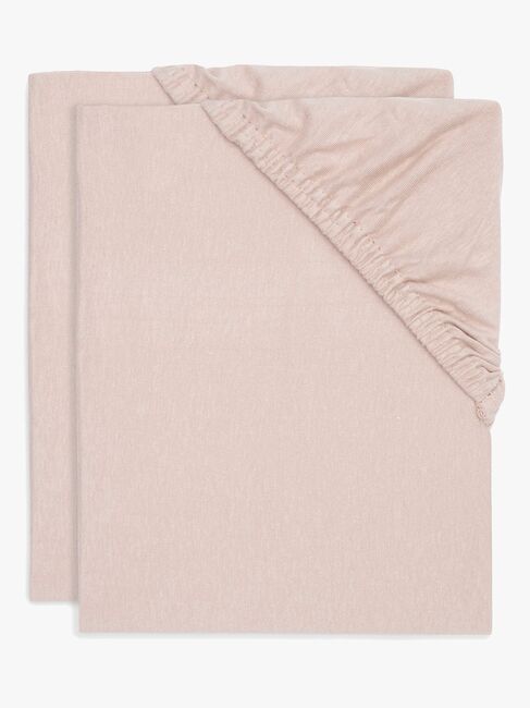 Jollein Muotoonommeltu Aluslakana 2-pack 40x80, Wild Rose