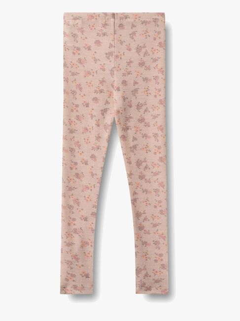 Wheat Agi Leggingsit Merinovilla, Lilac Flowers