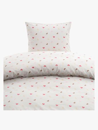 Borganäs Pussilakanasetti Hjärtrud 150x210, Beige