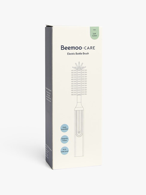 Beemoo CARE Sähköinen Pulloharja Tuttipullolle, Soft Green