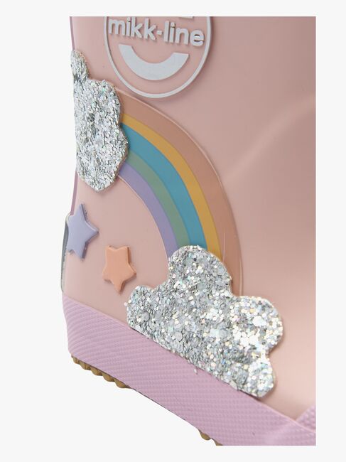 Mikk-Line Barefoot Rainbow Kumisaappaat, Adobe Rose