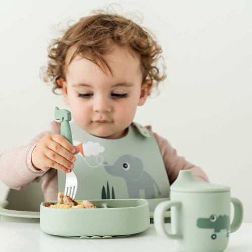 Done By Deer Playground Jaettu Lautanen Stick & Stay, Green