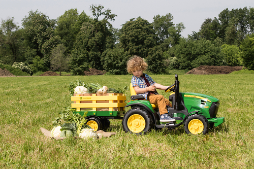 Peg Perego John Deere Ground Force Sähkötraktori + Perävaunu