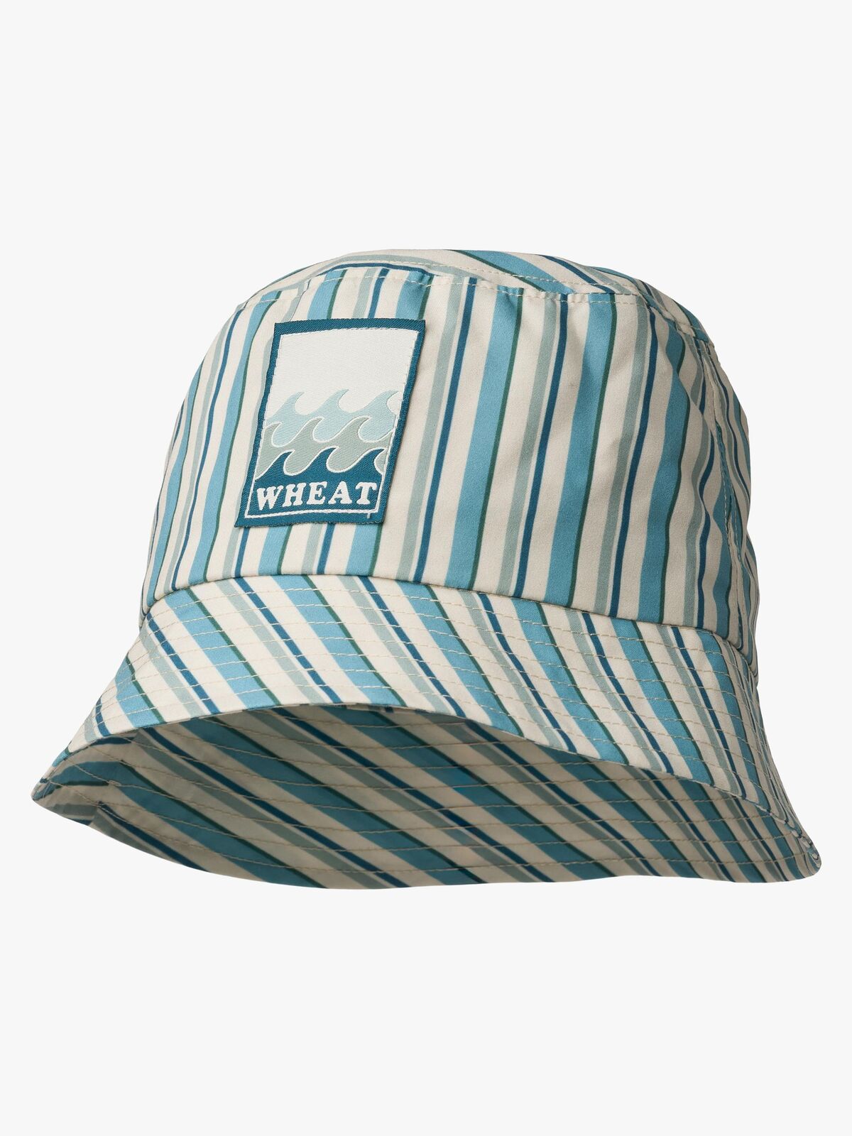 Wheat Tilo Badge Kalastajahattu, Aqua Stripe