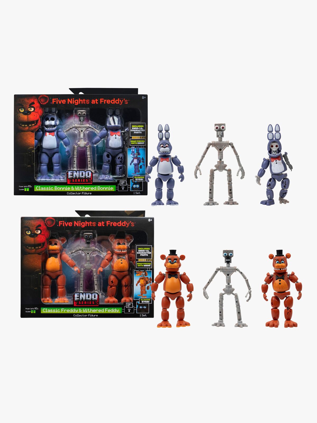 Five Nights at Freddy's Endo Figuurisetti 3-pack, Lajiteltu