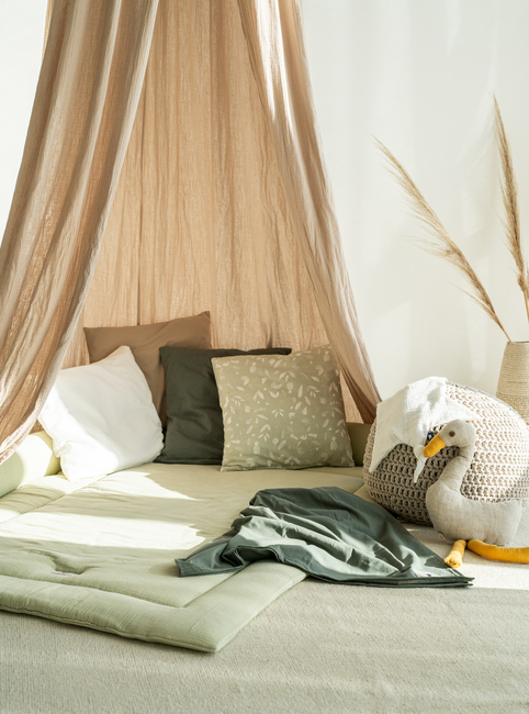 Julius Zöllner Vuodekatos Muslin, Sand