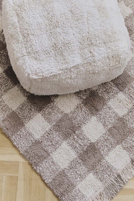 LorenaCanals Pestävä Vichy Matto 90x120 cm, Marron