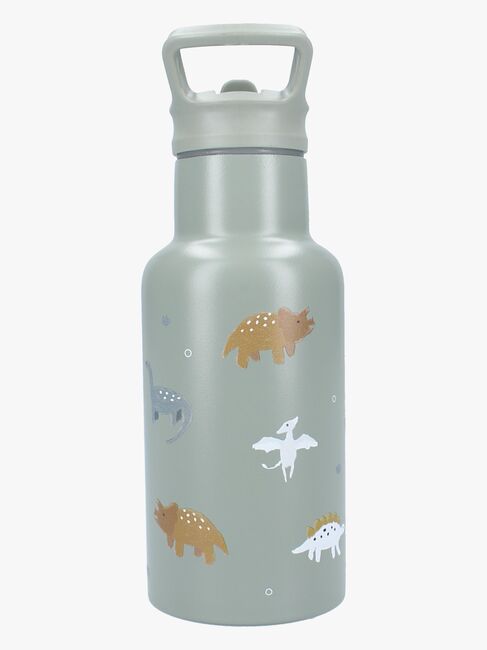Kidzroom Stainless Steel Juomapullo 350 ml Small Talk, Vihreä