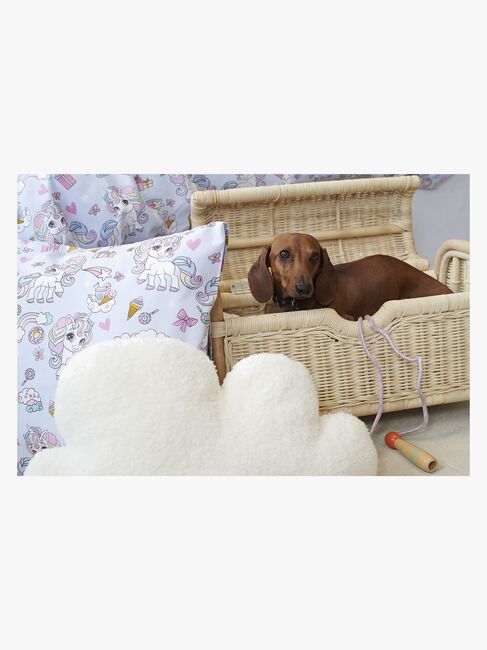 Borganäs Pussilakanasetti Yksisarvinen 150x210, Sininen