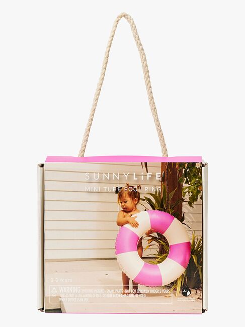 SUNNYLiFE Mini Uimarengas, Pool Party Magenta Stripe